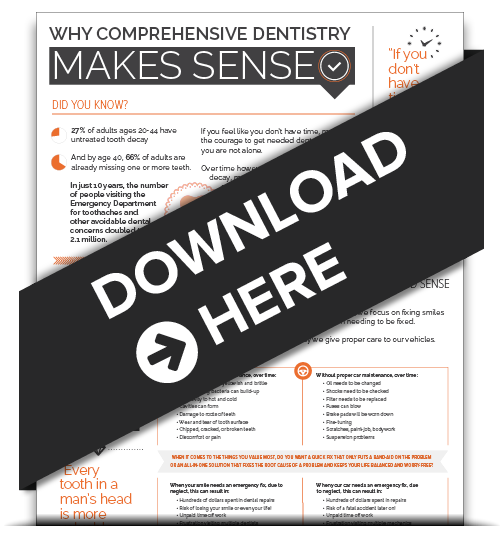 Comprehensive dentistry infographic download.